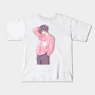 The handsom anime/manga boy Kids T-Shirt